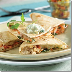 Chicken Quesadillas Recipe from MyRecipes_com and Photo By Oxmoor House